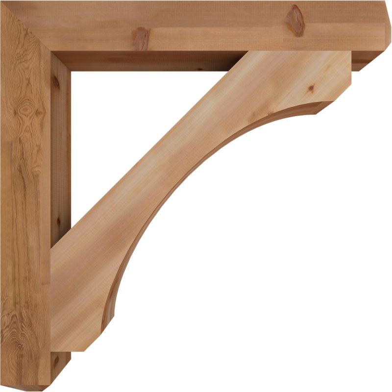 Support lisse Legacy Craftsman, Cèdre rouge, H 48 po x l 5,5 po x P 48 po