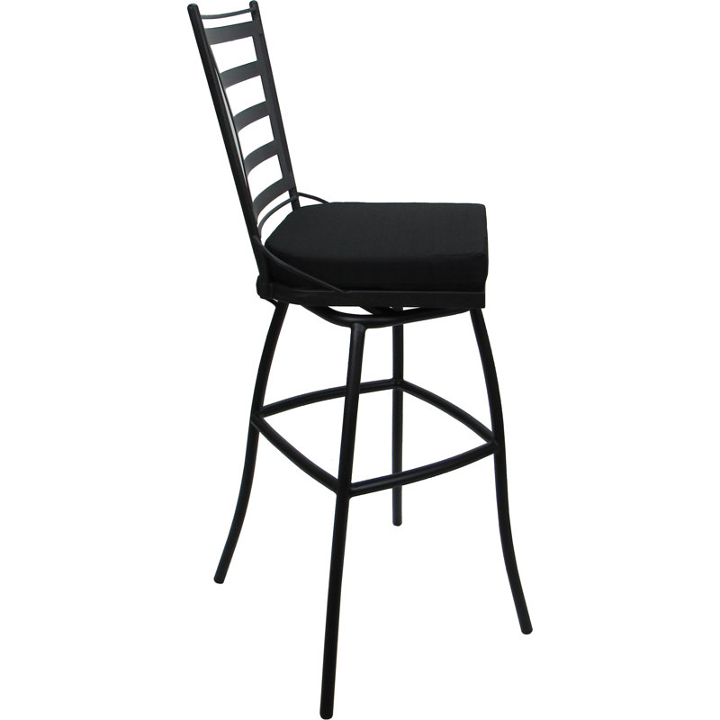 Tabouret de bar avec coussin Darin Valley, H 43 po x l 22 po x P 17 po