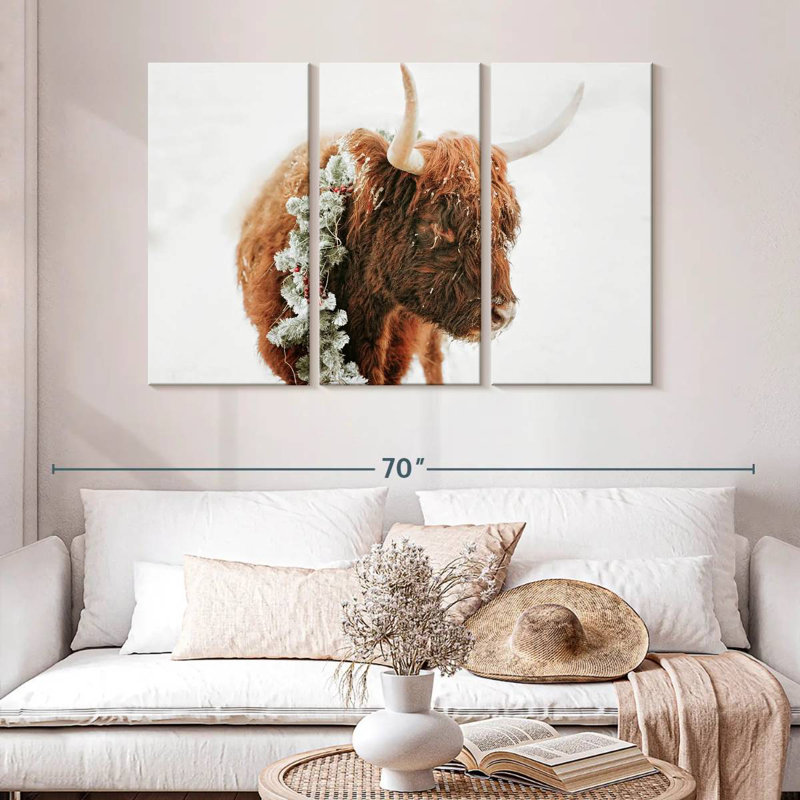Brampt Christmas Cow, 32" H x 50" W