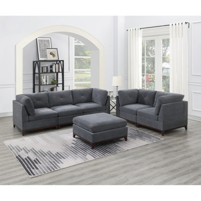 Alvi Sectional Sofa Set, Modular Sofa, Loveseat Sofa, Accent Sofa
