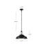Luminaire suspendu en forme de dôme à 1 lumière Palmetto-88775013-89302404