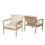 Chaises longues avec coussins Yusuf