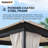 Sunjoy 11 x 13 ft. Gazebo with 2-Tier Hip Canopy Roof, Steel Frame Soft top Gazebo with Curtain and Mosquito Netting-47916314