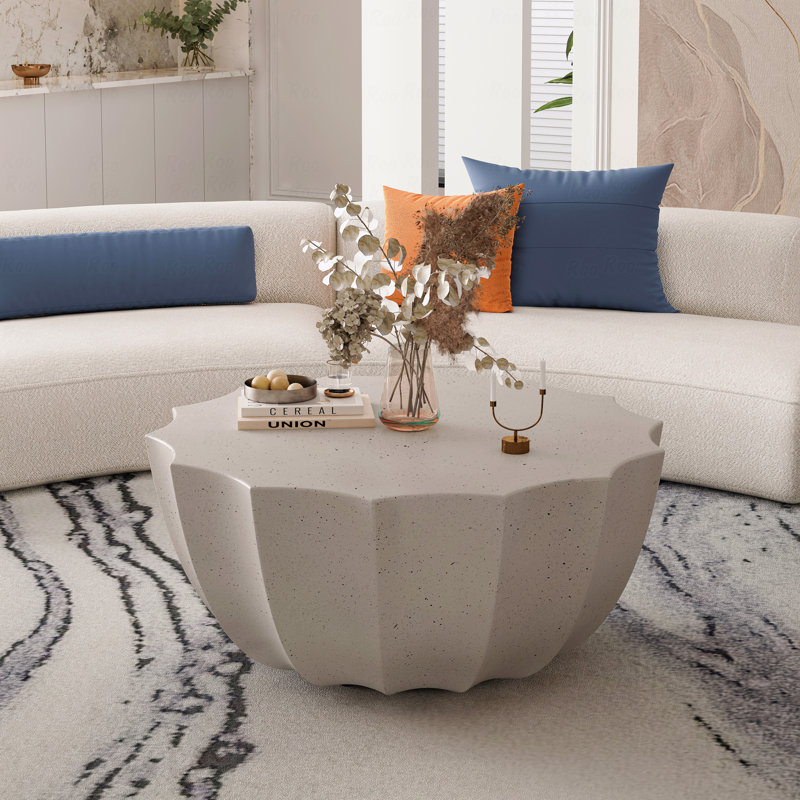 Table basse d'extérieur 35,43 po MGO, Blanc