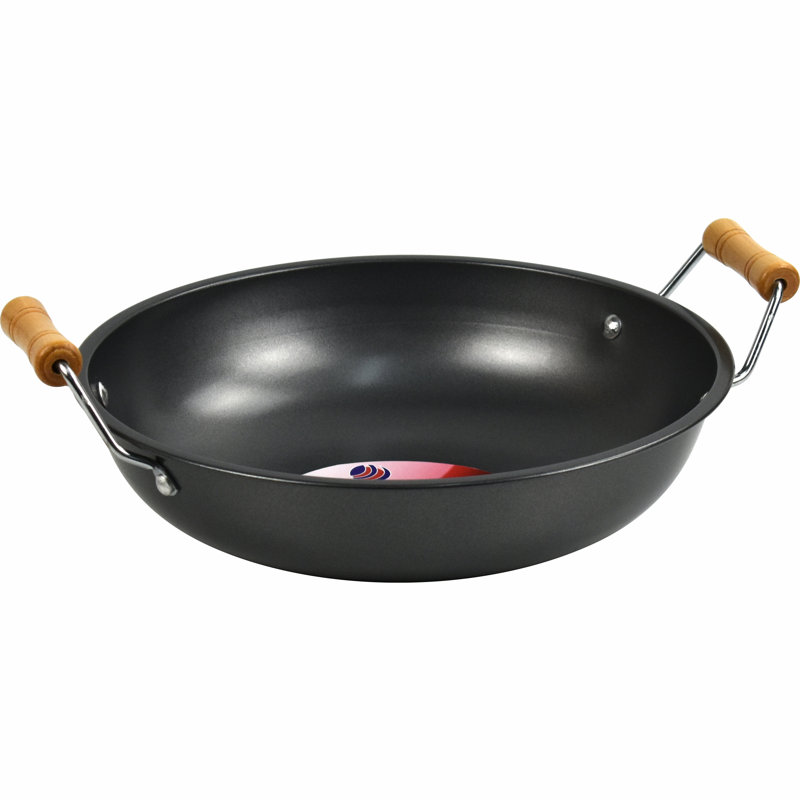 17 Stories Sedat Non-Stick Carbon Steel Wok, 3.14cm H x 14.17cm L x 11cm W