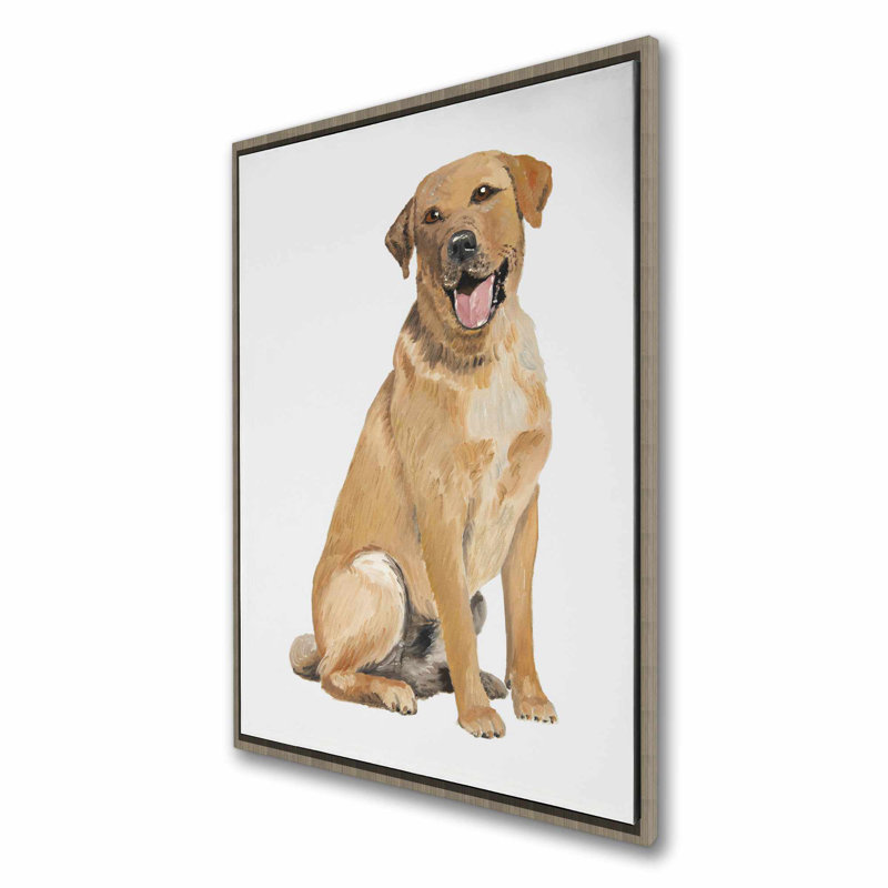 Toile encadrée beige Labrador Retriever