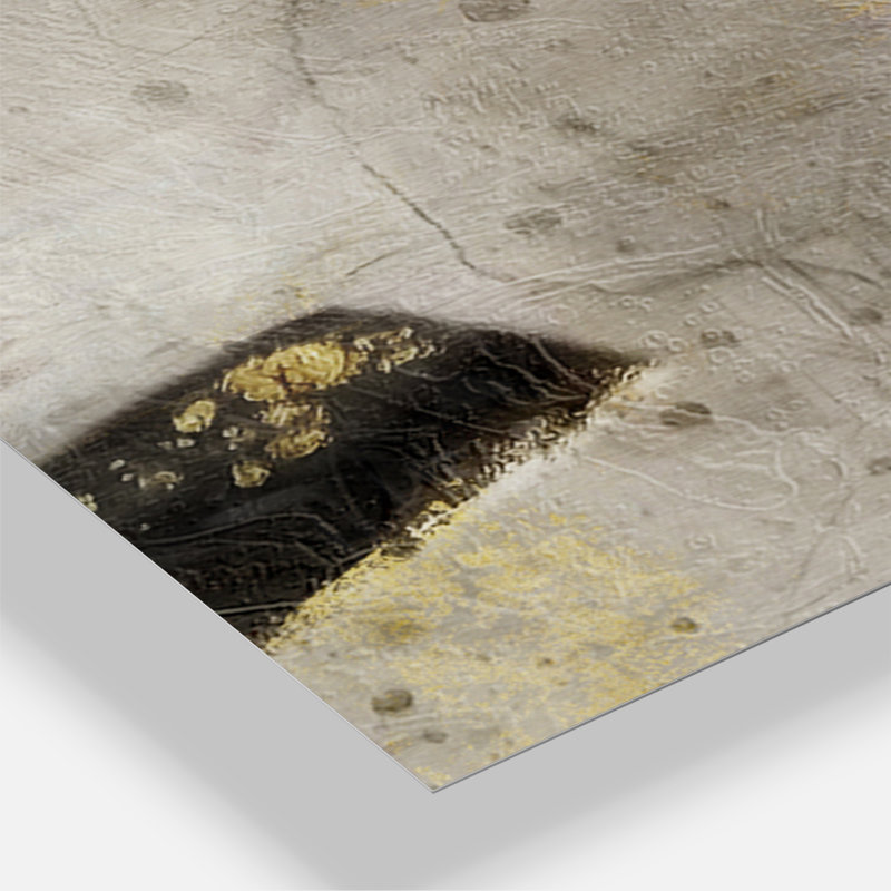 Glam Gold Desert Neutral I - Horloge murale moderne
