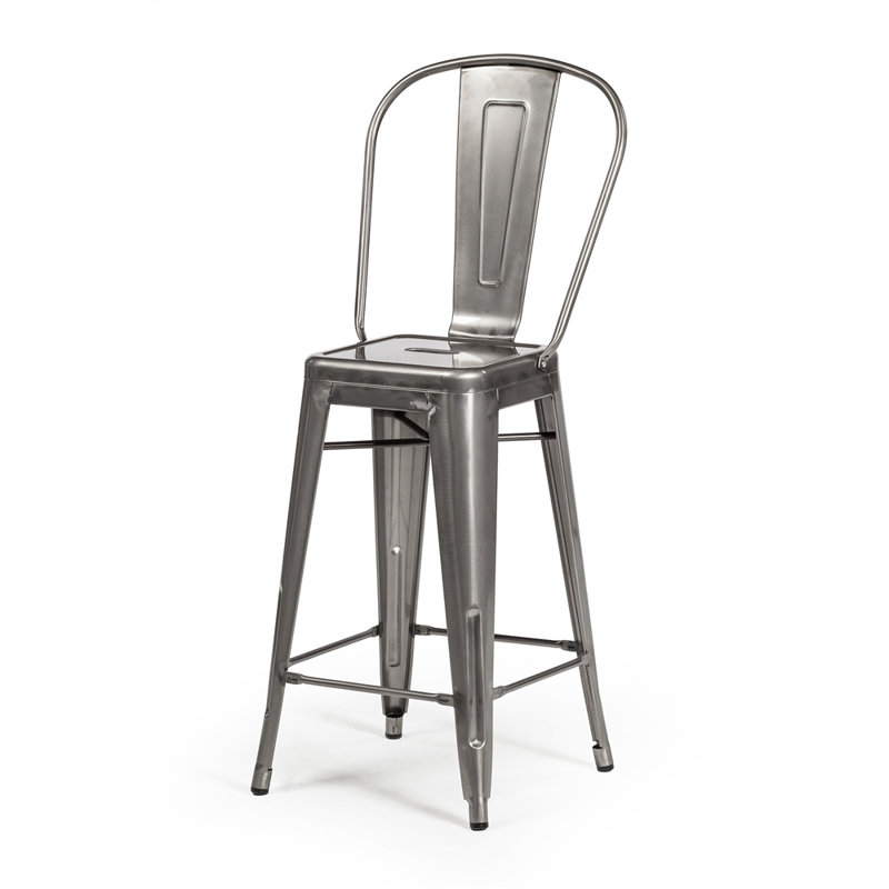 Tabouret de bar 30 po Cazzie, Métal industriel
