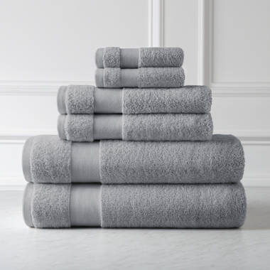 Hammel Amadeus Luxury 6 Piece Turkish Cotton Towel Set Eider & Ivory Color: Gray