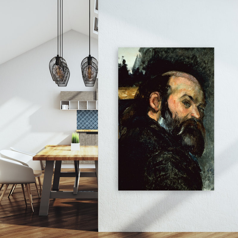 Autoportrait abstrait contemporain - Impression d'art mural, H 60 po x l 40 po