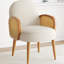 Chaise d'appoint en velours avec structure en bois élégante et stable-686719650
