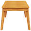  Table de salle à manger de patio en bois d'acacia massif 39,4 po x 21,7 po x 17,7 po