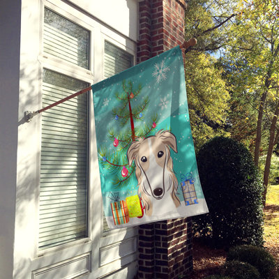 Drapeau en polyester 2 côtés sous l’arbre Silloth