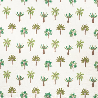Palmetto Beach Embroidery Fabric