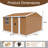 Heavy-Duty Metal Storage Shed with Windows, Lockable Door Ventilation Weatherproof and Durable for Outdoor Tool Organization-123772177