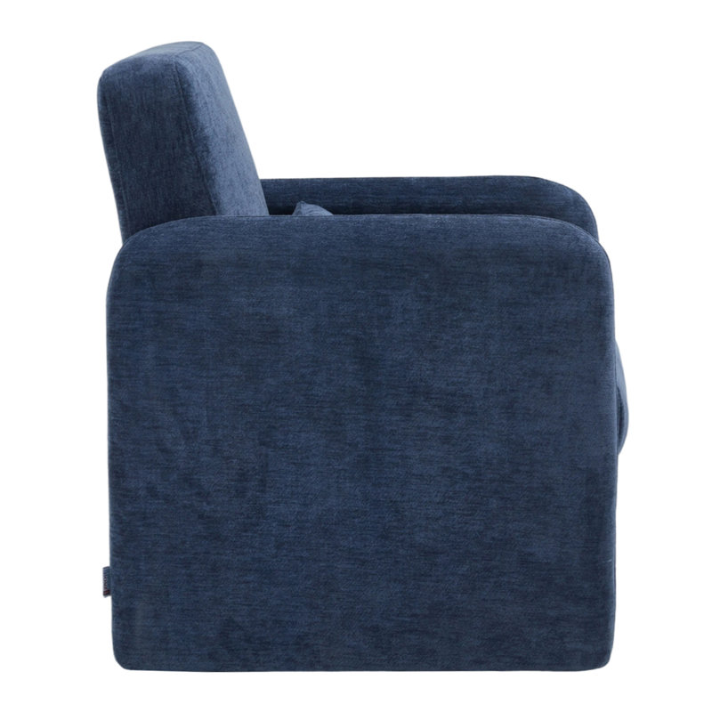 Upholstered Armchair, Blue