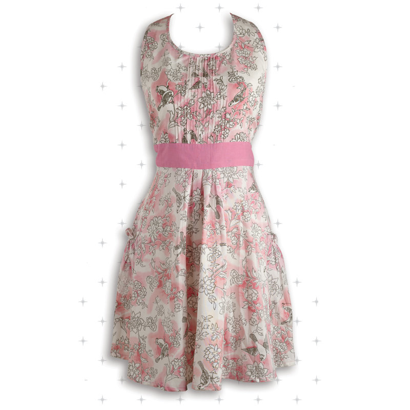 Floral Cotton Bib Apron