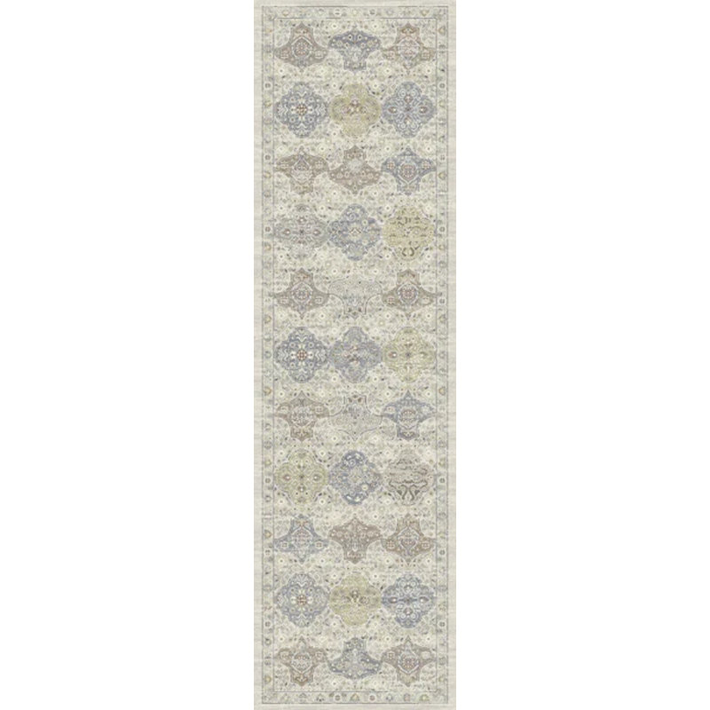ANCIENT GARDEN 2.2X7.7 57279-9295 CREAM/MULTI, Runner 2'2" x 7'7"