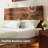 Wooden floating bed frame with LED lights,Platform Bed Frame with Reading Light Headboard-845403995
