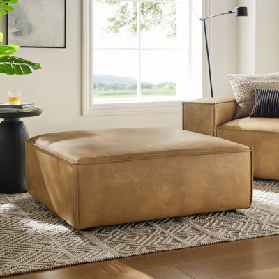 Repose-pieds modulaire en cuir Restore
