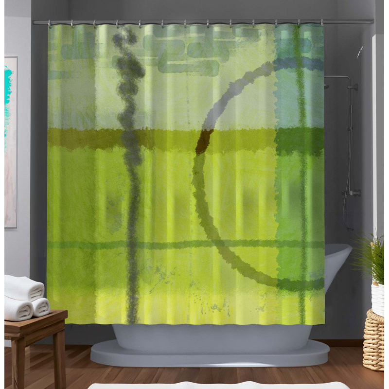 Rideau de douche diaphane effervescent