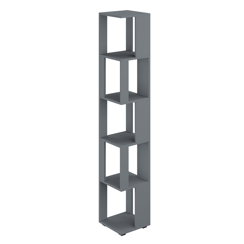 168cm H x 29cm W Standard Bookcase, Grey