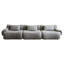 Canapé modulaire moderne 3 gris compressé, confortable avec une éponge haute densité 33d pour la lecture dans la chambre à coucher, espace, tissu, canapé quadruple enveloppé en gris, style confort, éponge, paquet de qualité-770450808