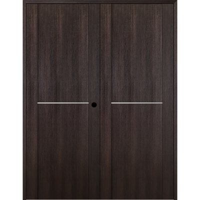 Avon 01 1H Solid Manufactured Wood Paneled Prefinished Standard Double Door
