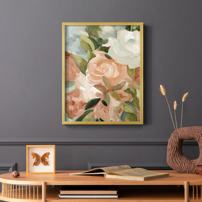 Bouquet Scatter III, reproduction encadrée - bois massif
