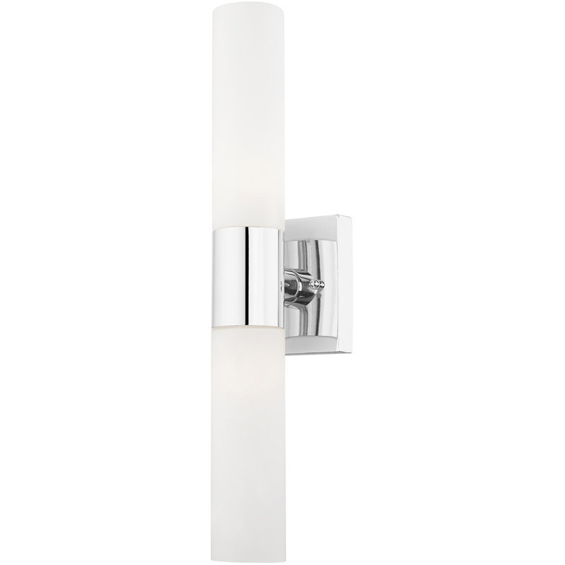 2 - Light Vanity Light, Polished Chrome