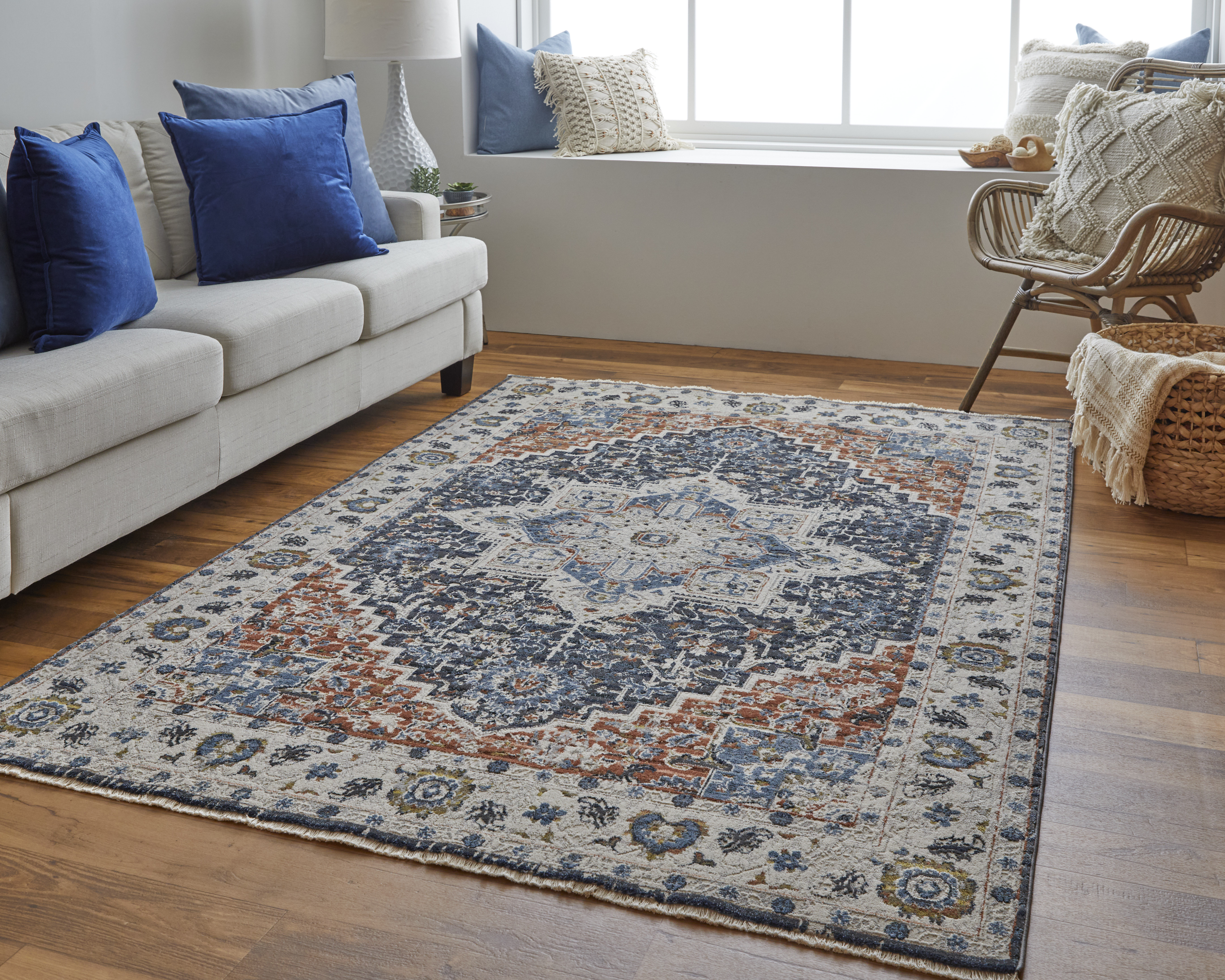 Guthridge Oriental Area Rug in Red/Blue Langley Street Rug Size: Rectangle 9'2 x 12'2