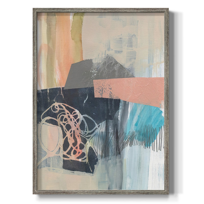Reductive II Framed Print - Solid Wood, 15" H x 12" W