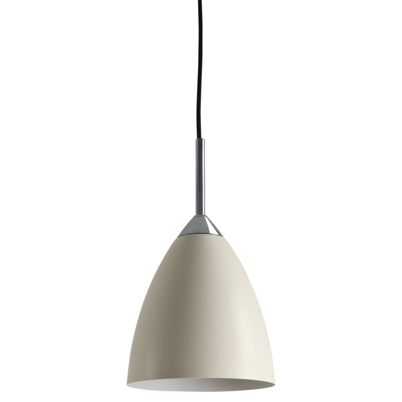 Joel 1 - Light Pendant, Cream, 11.81" H x 6.77" W x 6.77" D
