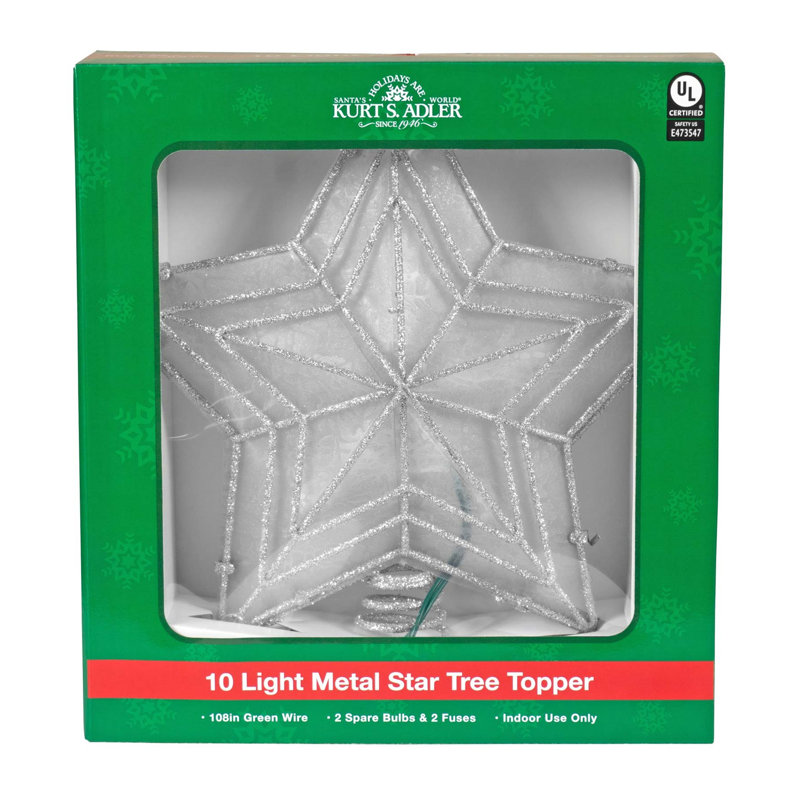 12 in. Shell / Capiz Astrology & Stars Shatterproof Tree Topper
