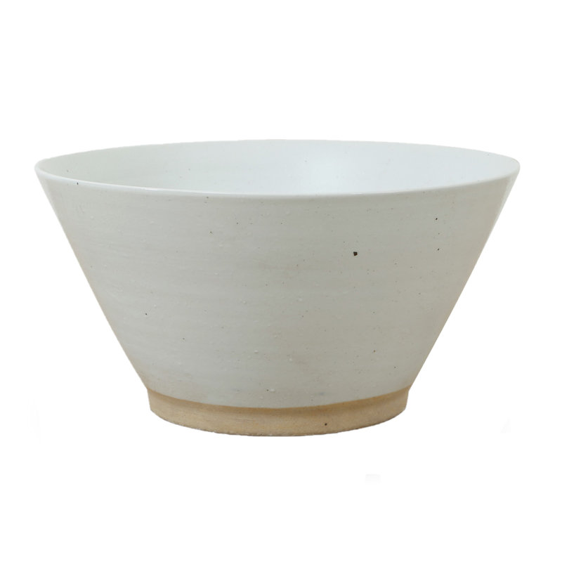 Bol décoratif en porcelaine blanche Pelham, H 9,06 po x l 17,32 po x P 17,32 po