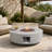 30" Round Propane Fire Pit Table with 50000 BTU and Rain Cover