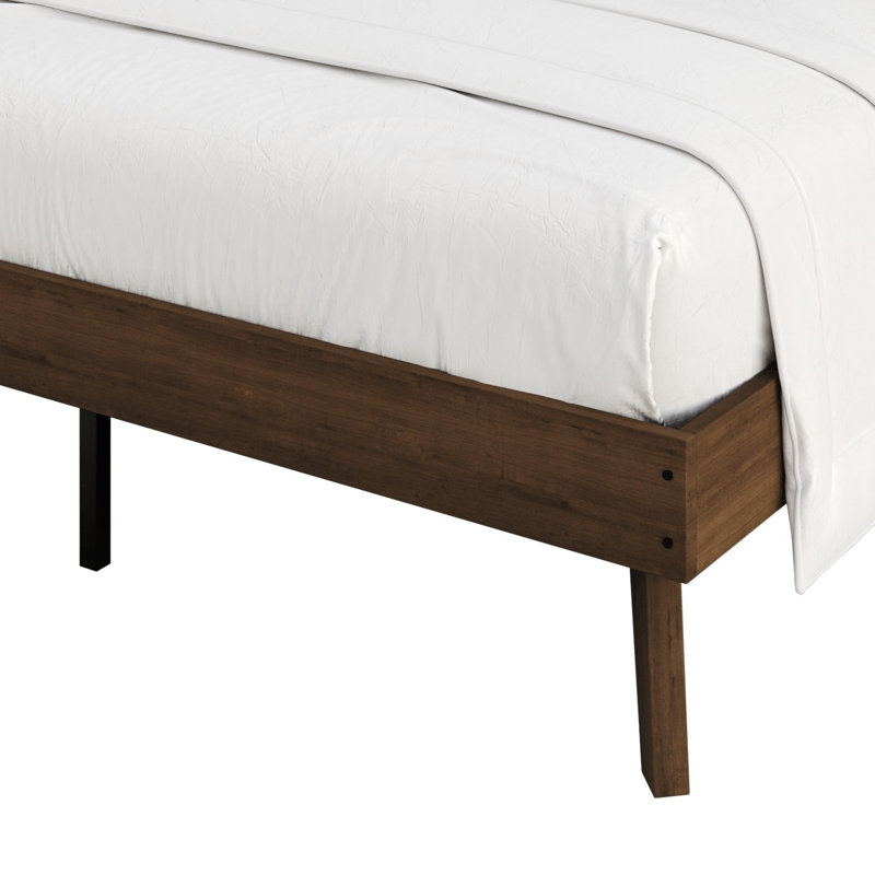 Tashanique Upholstered Platform Bed, Walnut, Full
