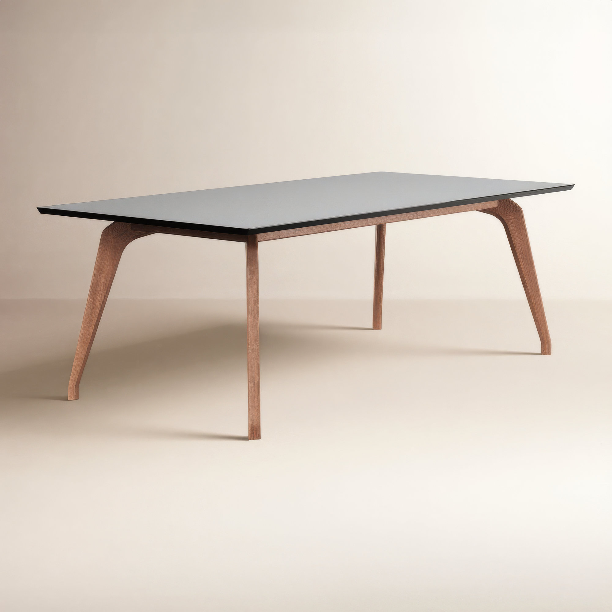 Ena Dining Table, Black, 29.5" H x 86.5" L x 43.5" W