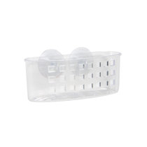 Kenney Suction Cup Corner Basket Shower Caddy - Clear