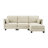 L-Shaped Modular Sofa with Detachable Storage Armrest