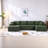 Modular Corduroy Sofas, Comfortable U-shaped Sectional For Home