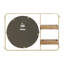 Miroir d'appoint avec tablettes Mccreery