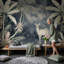 Décoration murale amovible de faon tropicale aquarelle-1111464216-1111464217