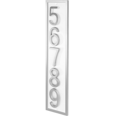 Plaque d'adresse flottante en aluminium Royal Shade