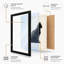Silent Black Cat Minimalist - Framed Print-635846642-635846643