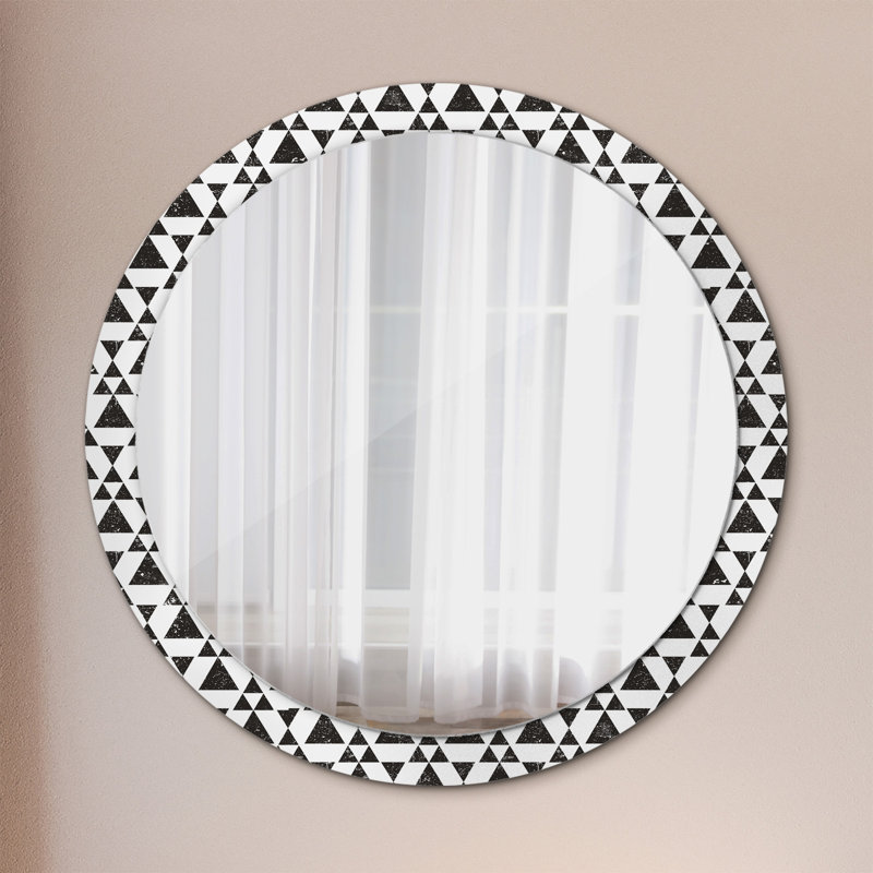 Huldar Glass Flat Wall Mirror, 100cm H x 100cm W