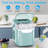 Efficient Portable Countertop Ice Maker: Quick 8-Cube In 6 Mins, Up To 26Lb/Day, 2 Ice Sizes, Perfect For Home/Party/Travel Green-116422031