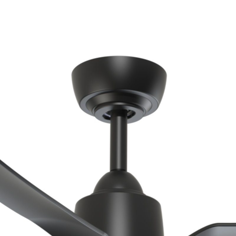 Hugo 42-In Ceiling Fan, Matte Black, Matte Black, 42" Wide