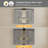 48 In. W X 36 In. H Rectangular Aluminum Dimmable Flowing Led Light Anti-fog Surface Mount Medicine Cabinet With Mirror