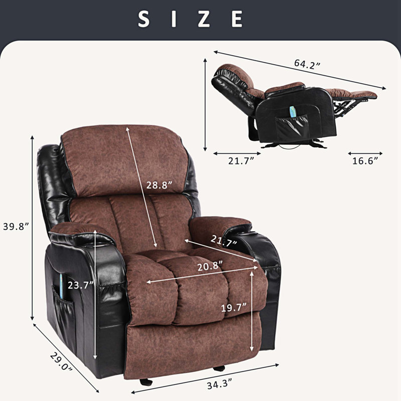 Fauteuil de massage chauffant